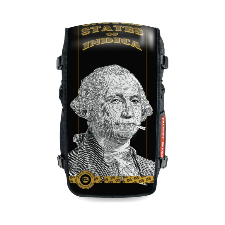 Skunk Brands Face Off Backpack FOB U.S of Indica at El Paso Smoke Shop, in stock for same-day pickup
