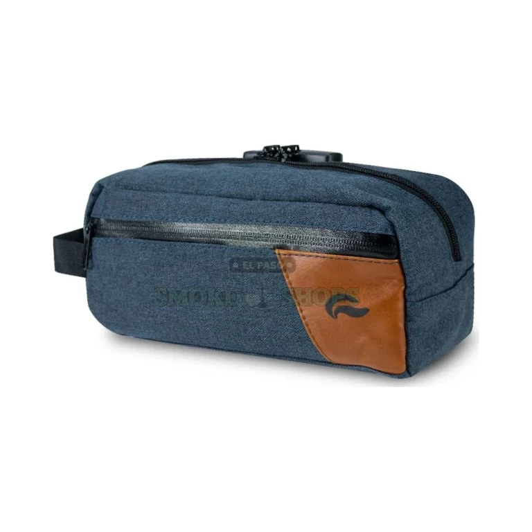 Skunk Dope Kit (XTP) smell-proof case in El Paso showing outside zipper pocket, hard padded storage pouch