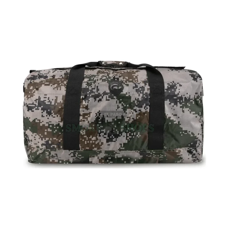 Skunk Midnight Express smell-proof duffle in El Paso showing main compartment and padded fabric, in-store pickup