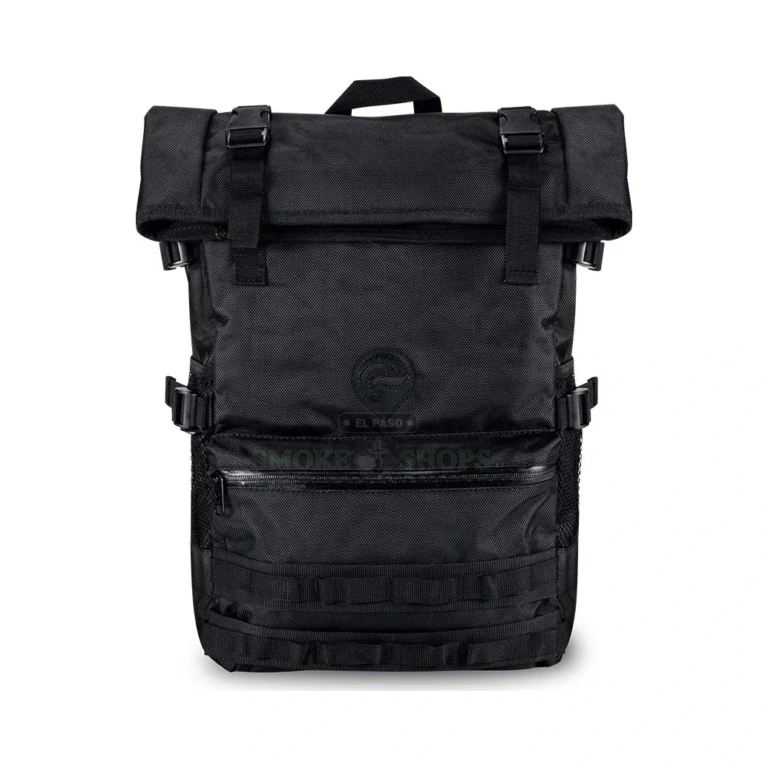 Skunk Rogue smell-proof backpack detail in El Paso, water-resistant zipper and lifetime warranty, same-day pickup
