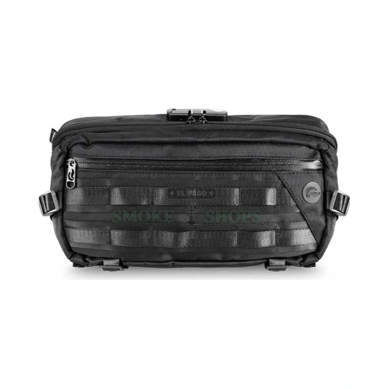 Skunk Sling SLM smell-proof bag interior compartments in El Paso, activated-carbon lined, lifetime warranty