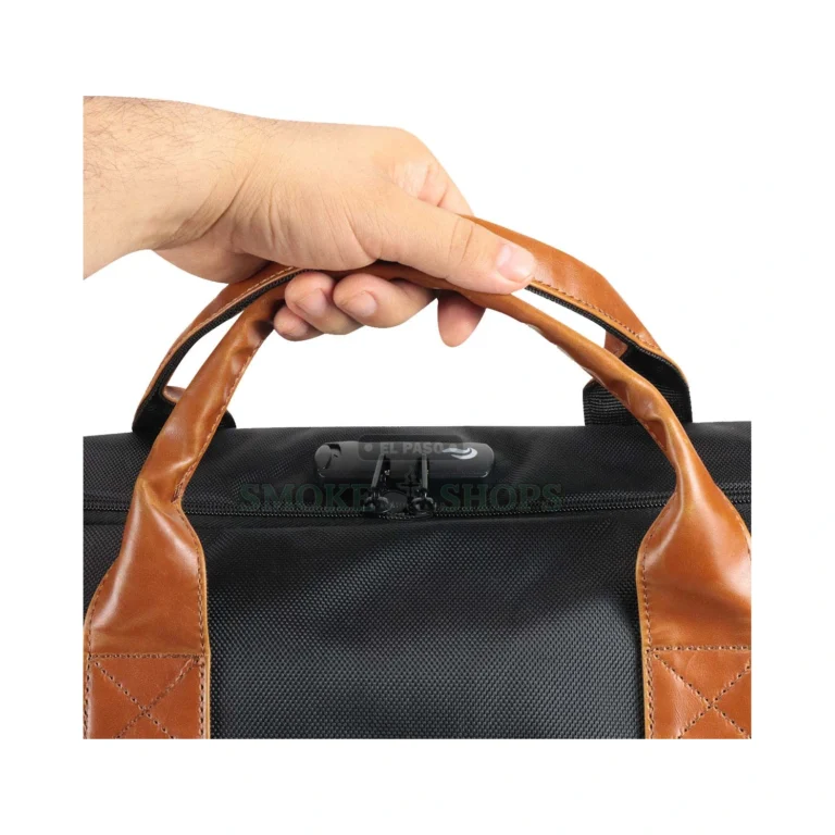 Skunk Weekender duffle top handles and shoulder strap in El Paso, smell-proof carry bag for the weekend