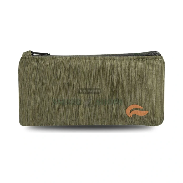 Skunk S16 smell-proof pouch open compartment in El Paso, padded interior, single zippered pocket, 7 in compact