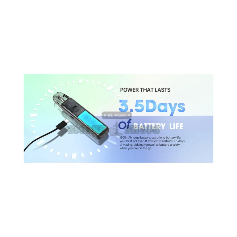 SMOK Arco Max zinc-alloy pod vape in El Paso with IML panel finish, 5-30W refillable device, same-day pickup