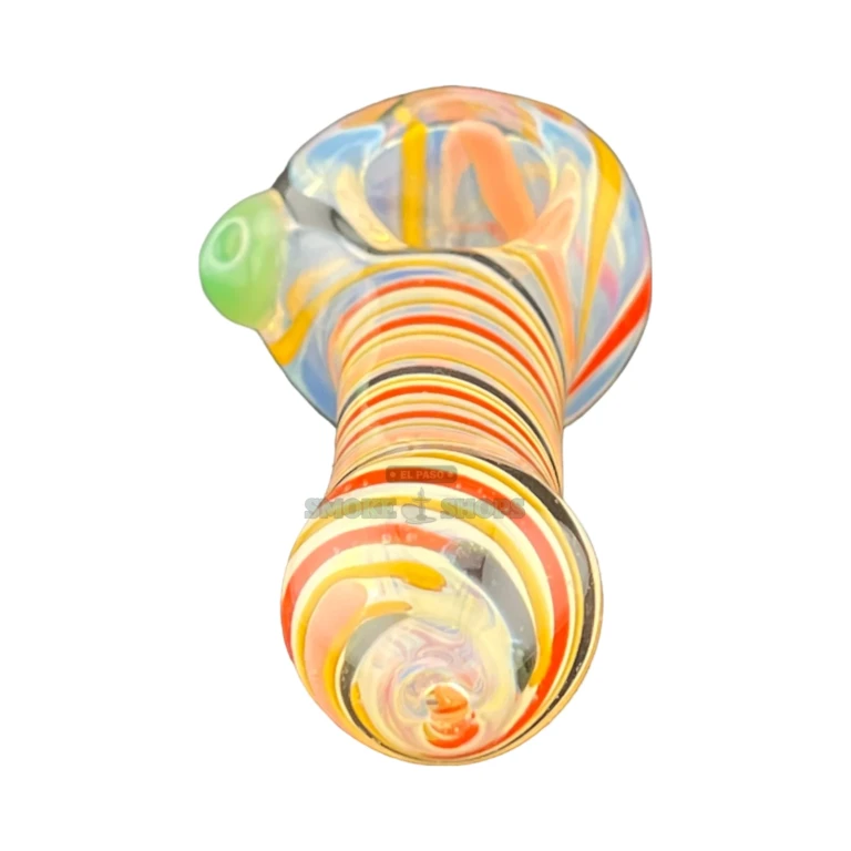 Smoked Drizzle glass pipe bowl close-up in El Paso, deep 20 mm bowl for tobacco use, El Paso Smoke Shops