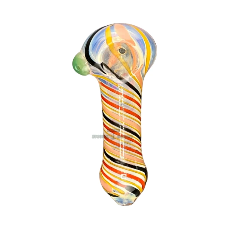 Smoked Drizzle borosilicate hand pipe in El Paso, about 95 mm long with 3 mm walls, glass spoon pipe
