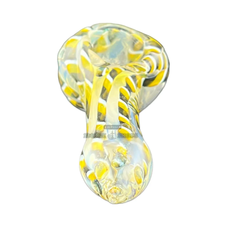 Snake DNA glass spoon pipe bowl close-up in El Paso, 18 mm bowl for tobacco use, El Paso Smoke Shops