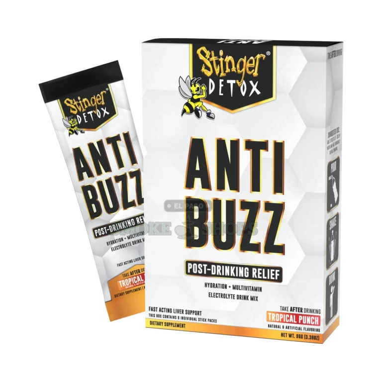 Stinger Detox Anti-Buzz two-capsule single-serving pack in El Paso with DHM, available same-day at 10 stores