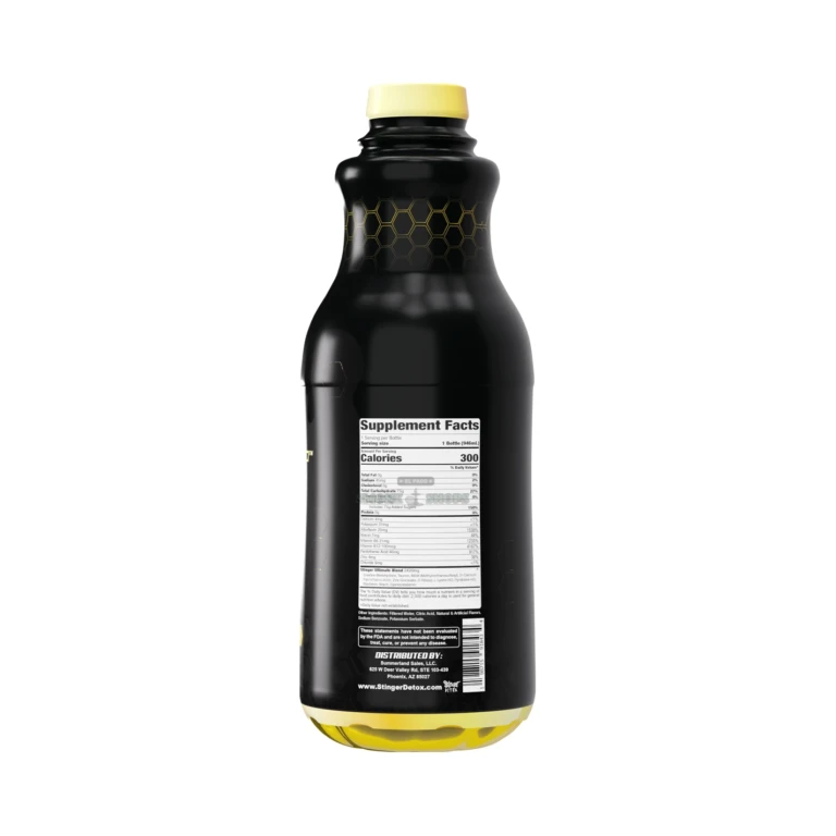 Black 32oz Stinger Detox The Hive cleanse drink bottle in El Paso, ready to drink, same-day in-store pickup