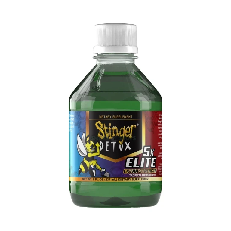 Stinger Detox 5X Elite Tropical Fusion 8 fl oz cleanse drink bottle in El Paso, single-use kit, in stock at 10 stores