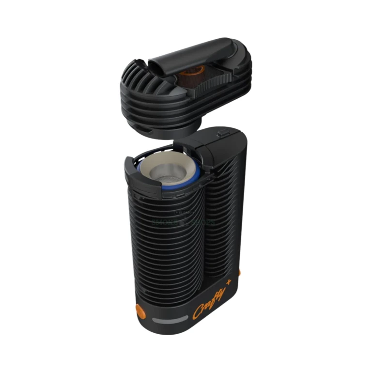 Storz & Bickel Crafty+ USB-C charging port detail in El Paso, built-in Li-ion battery, recharge in about an hour