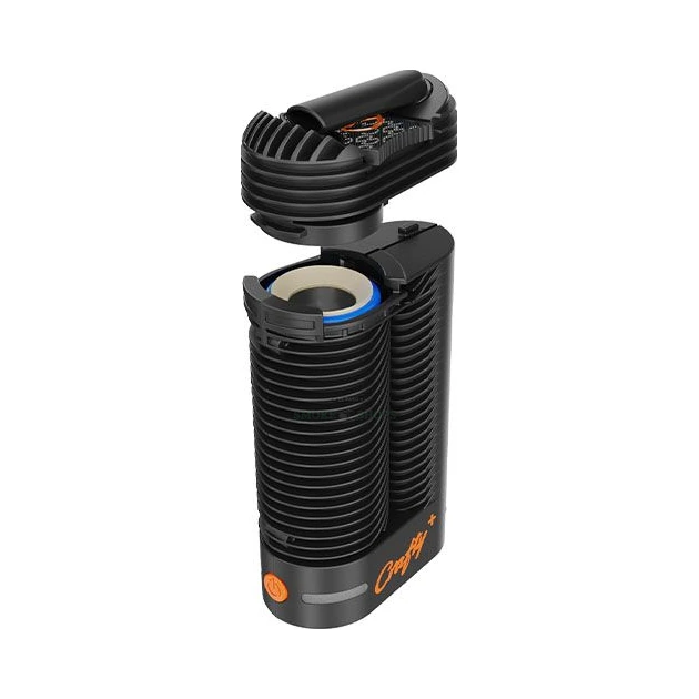 Crafty+ dry herb vaporizer black ridged body in El Paso, 135 g portable build, same-day in-store pickup