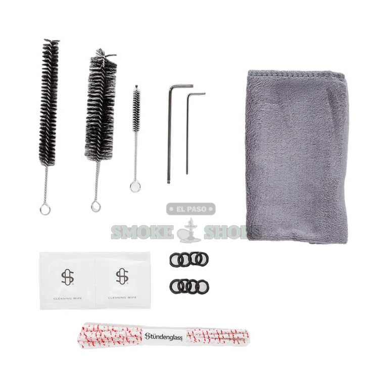 Stundenglass Kompact gravity hookah cleaning kit and accessories in El Paso, borosilicate glass infuser, same-day pickup