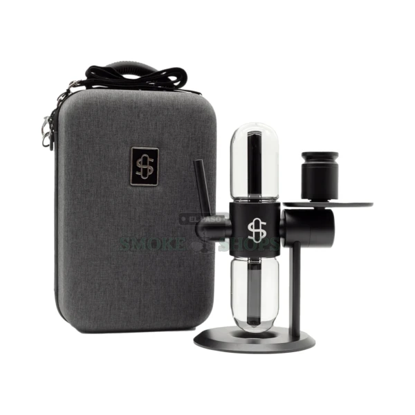 Stundenglass Kompact gravity hookah in El Paso, 360-degree glass infuser with anodized aluminum frame, same-day pickup