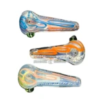 Sunrise Swirl Glass Spoon Hand Pipe thumbnail