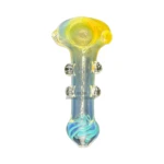 Swirled Tip Glass Spoon Hand Pipe thumbnail