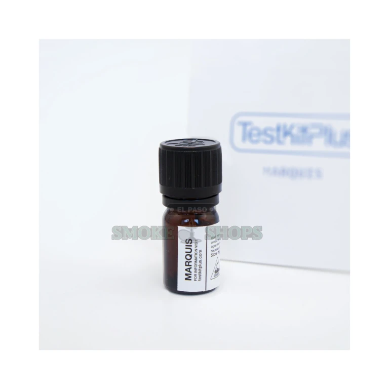 Marquis reagent test kit bottle and color chart in El Paso, presumptive substance check, stocked at 10 stores