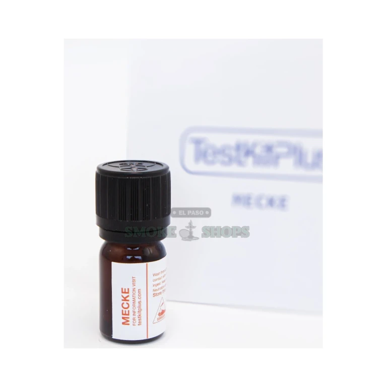Mecke reagent test kit color-reaction chart in El Paso, presumptive harm-reduction spot test for opiates and MDMA