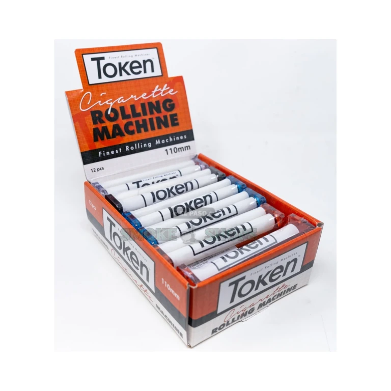 Token 110mm hand cigarette rolling machine in El Paso, multi-color plastic roller for king-size papers, same-day pickup