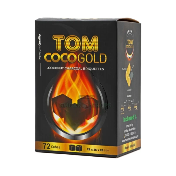 Tom Coco Gold Natural Coconut Hookah Charcoal in El Paso, 1 kg