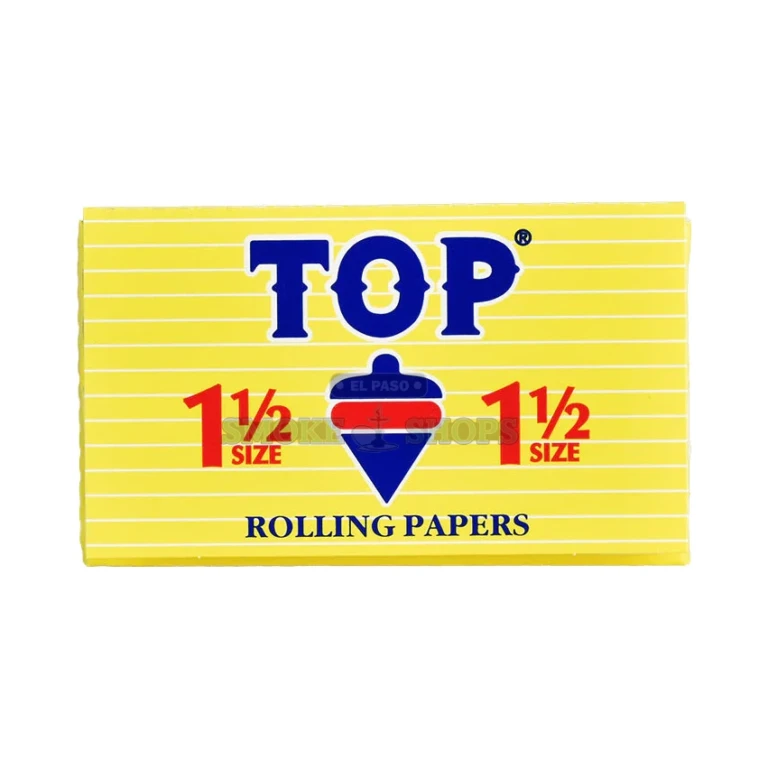 Top 1 1/2 rolling papers in El Paso showing 1 1/2 width leaves, 24 per booklet, in stock at 10 stores