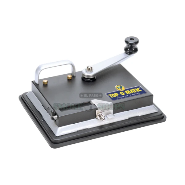 Top-O-Matic cigarette machine in El Paso, manual metal hand-crank tube injector for King 84mm and 100mm tubes