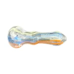 Tri Stripe Glass Spoon Hand Pipe thumbnail