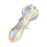 Tri Stripe Glass Spoon Hand Pipe thumbnail