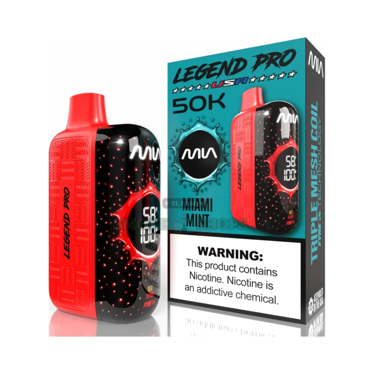 Legend Pro 50k Disposable Vape Tyson Miami Mint at El Paso Smoke Shop, in stock for same-day pickup