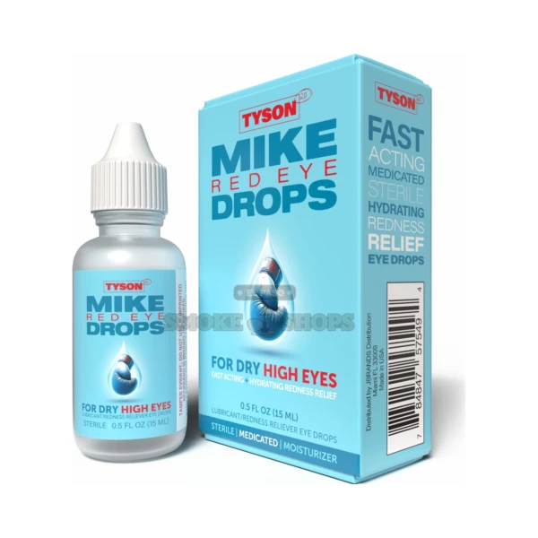 Tyson 2.0 Red Eye Drops bottle front view in El Paso, 15 mL redness relief and lubricant, same-day pickup