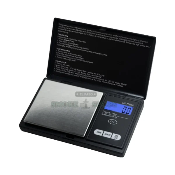 US Balance US-750EX pocket scale in El Paso, 750 g by 0.1 g, backlit LCD and stainless steel platform