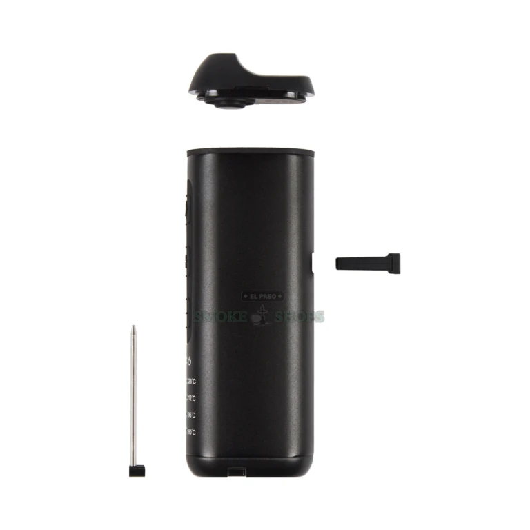 Vapium Lite dry herb vaporizer kit in El Paso with USB-C charger, adapter, stir stick and cleaning brush