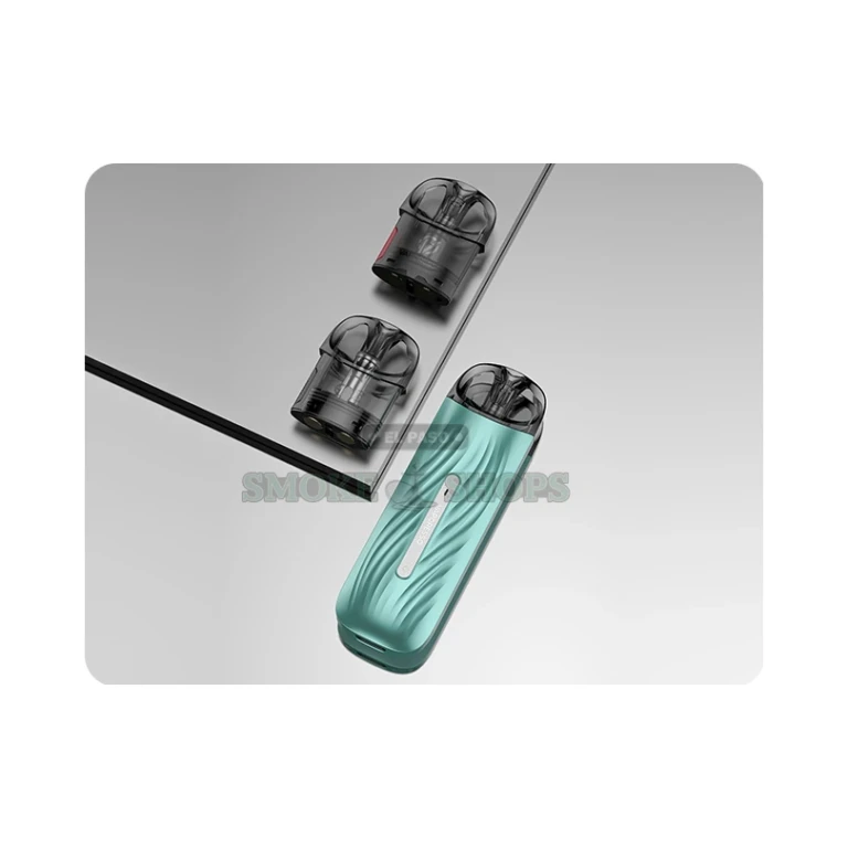 Vaporesso Osmall 2 pod system side view in El Paso showing water-ripple zinc body, 1.2 ohm MTL coil