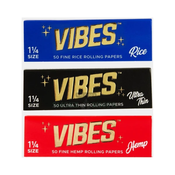 Vibes 1 1/4 Rolling Papers in El Paso, Slow-Burn with Tips