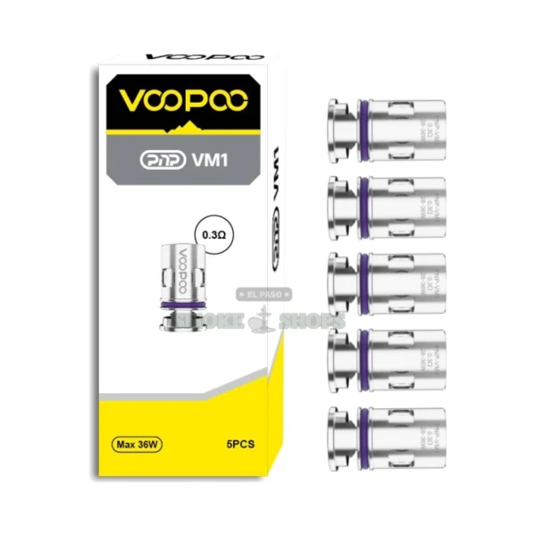 VooPoo PnP Replacement Coils in El Paso, 5-Pack Mesh