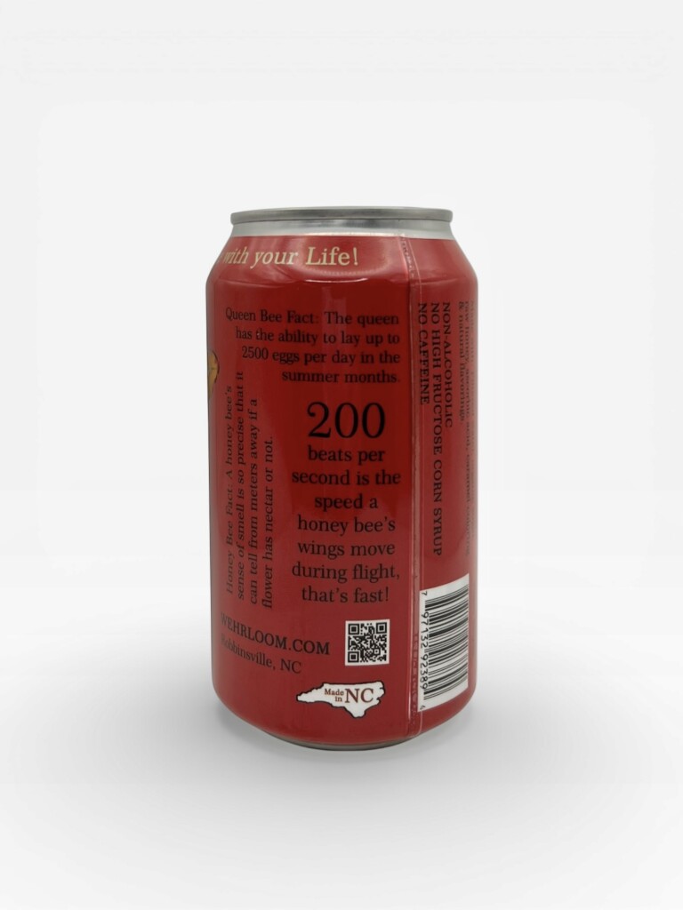 Wehrloom Honey craft soda 12 fl oz can in El Paso, raw honey sweetened and caffeine free, same-day pickup