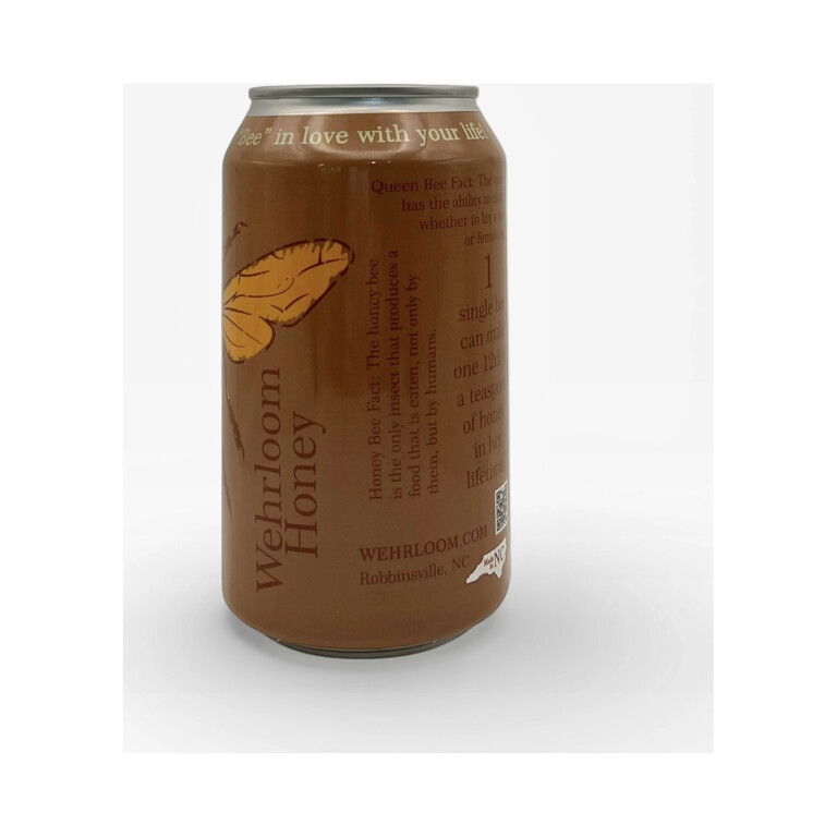 Wehrloom Honey craft soda 12 fl oz can in El Paso, raw honey sweetened and caffeine free, same-day pickup