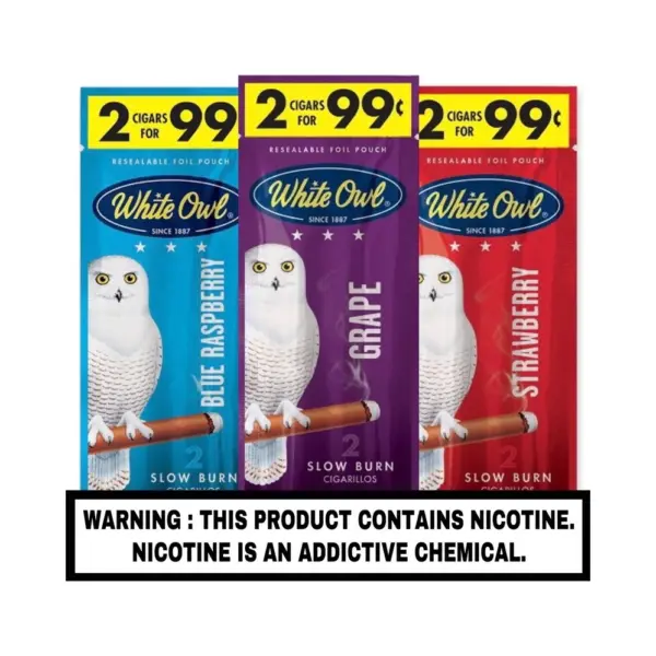 White Owl Cigarillos in El Paso, Sweet Two-Pack Pouches