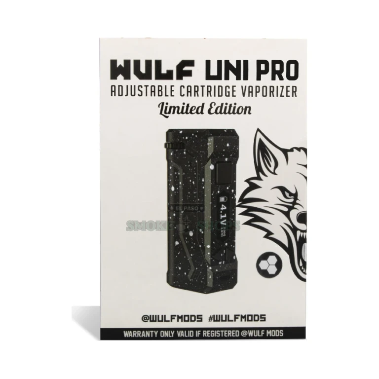Uni Pro Wulf Black White Spatter close-up at El Paso Smoke Shop, in stock near me for same-day pickup