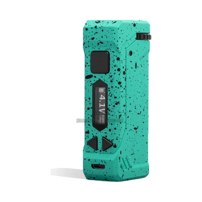 Uni Pro Wulf Teal Black Spatter close-up at El Paso Smoke Shop, in stock near me for same-day pickup