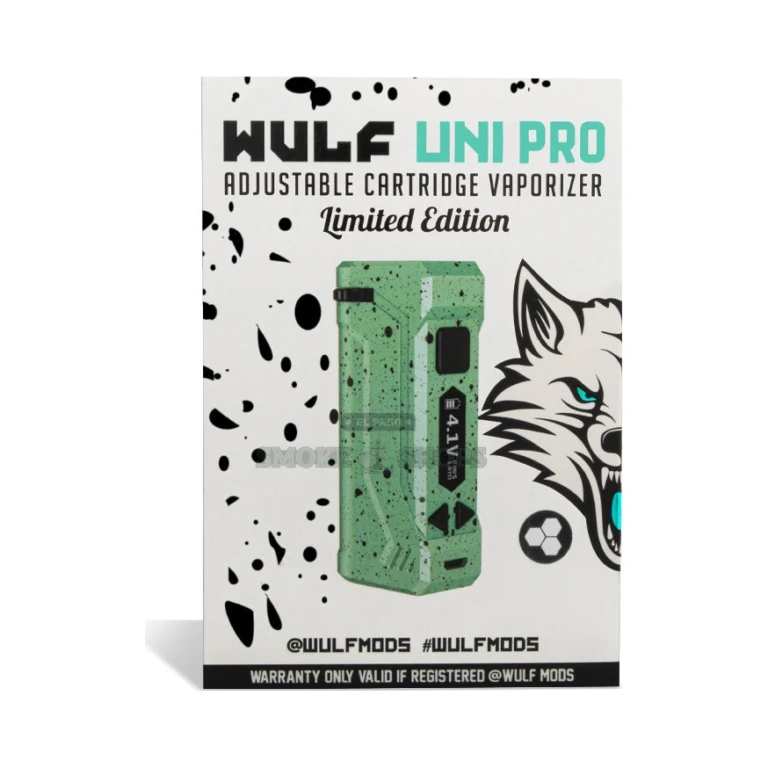 Uni Pro Wulf Teal Black Spatter close-up at El Paso Smoke Shop, in stock near me for same-day pickup