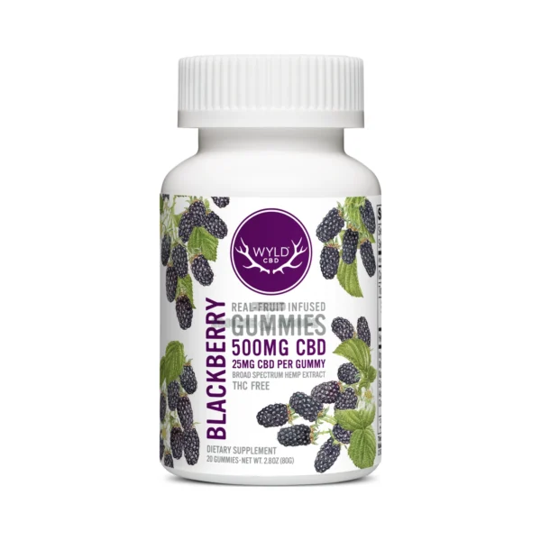 WYLD CBD Gummies 50mg 2ct pack in El Paso, 25mg broad spectrum CBD per gummy, same-day pickup