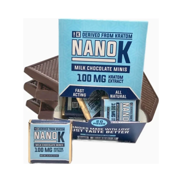 Xite NanoK Kratom Mini Chocolate kratom edible in stock at El Paso Smoke Shop