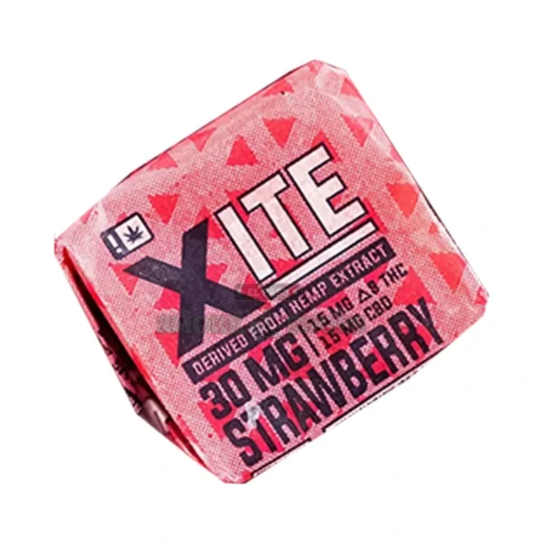 Xite Strawberry Chews 30mg D9 hemp edible jar in El Paso, 70 count, 1:1 Delta-9 and CBD, pickup today