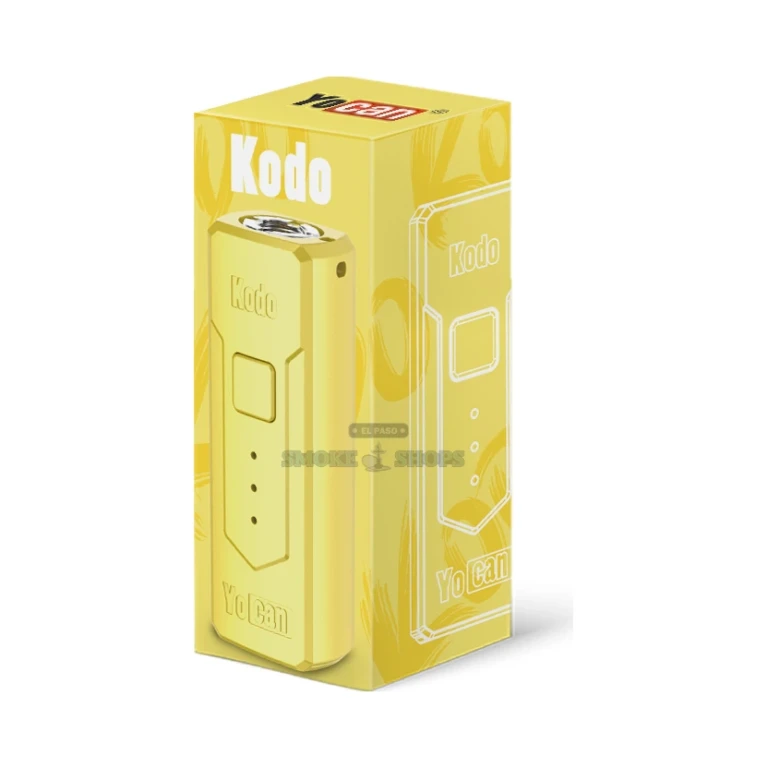 Kodo Battery Yocan Yellow close-up at El Paso Smoke Shop, in stock near me for same-day pickup