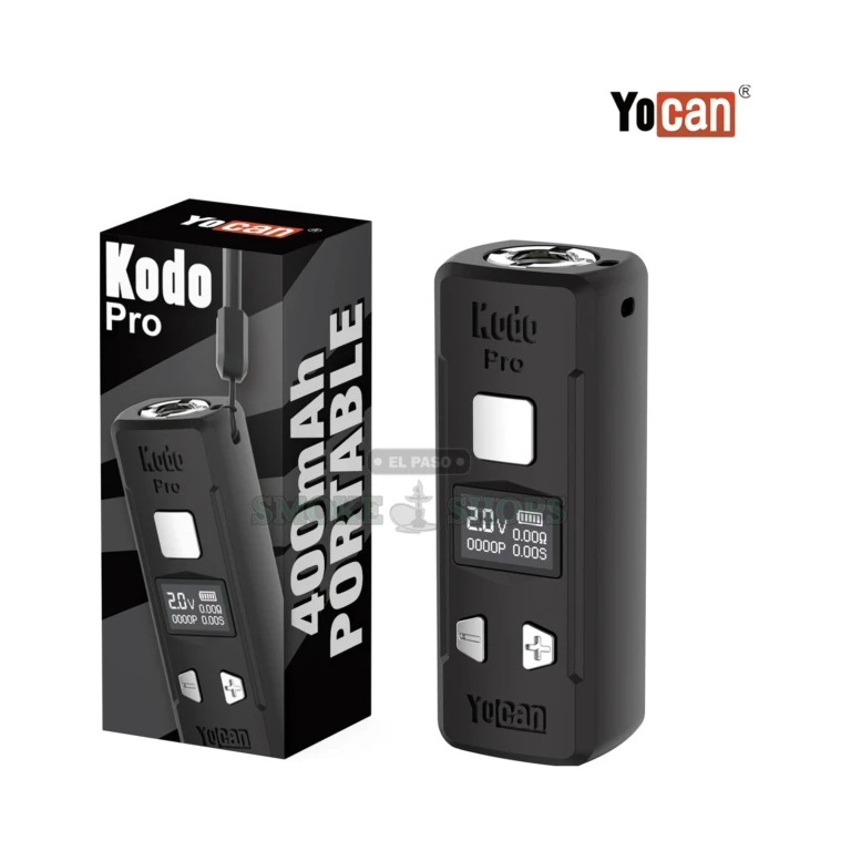 Kodo Pro Yocan Black close-up at El Paso Smoke Shop, in stock near me for same-day pickup