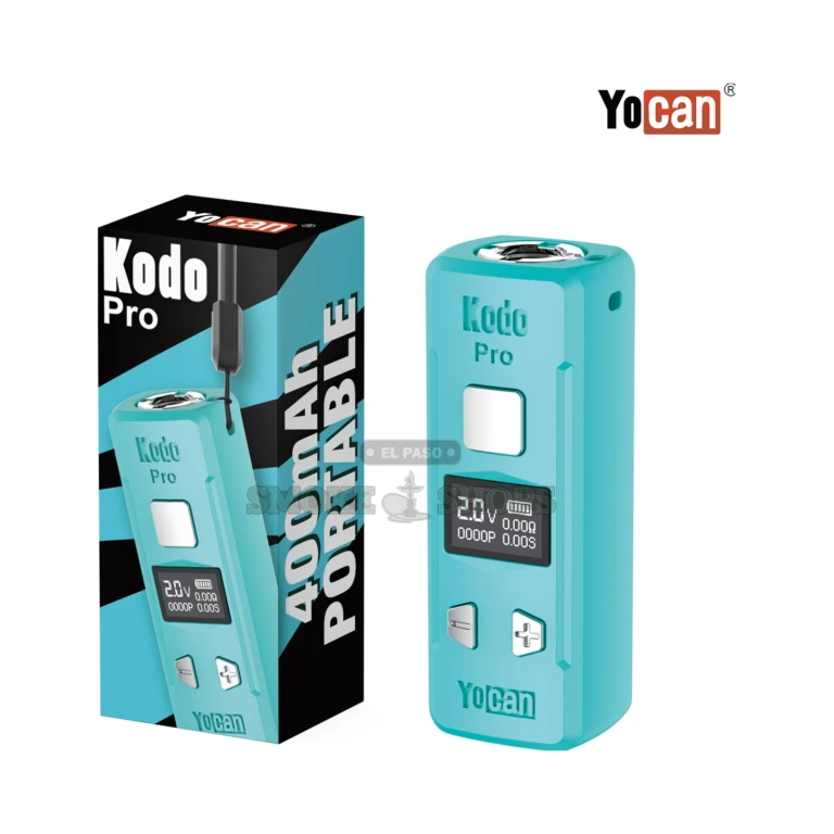 Kodo Pro Yocan Blue close-up at El Paso Smoke Shop, in stock near me for same-day pickup