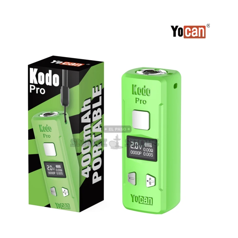 Kodo Pro Yocan Green close-up at El Paso Smoke Shop, in stock near me for same-day pickup