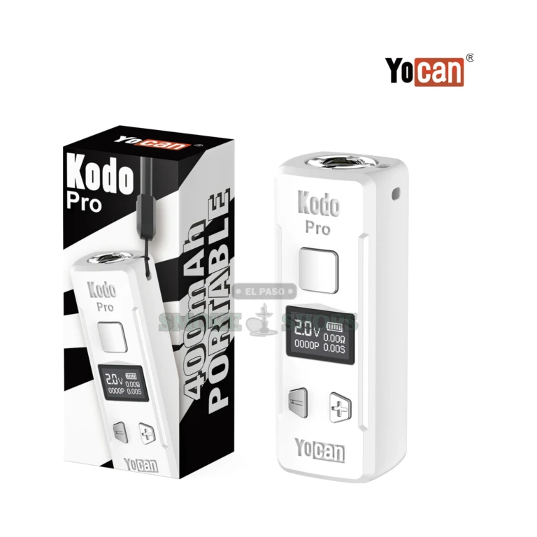 Kodo Pro Yocan White DNO close-up at El Paso Smoke Shop, in stock near me for same-day pickup
