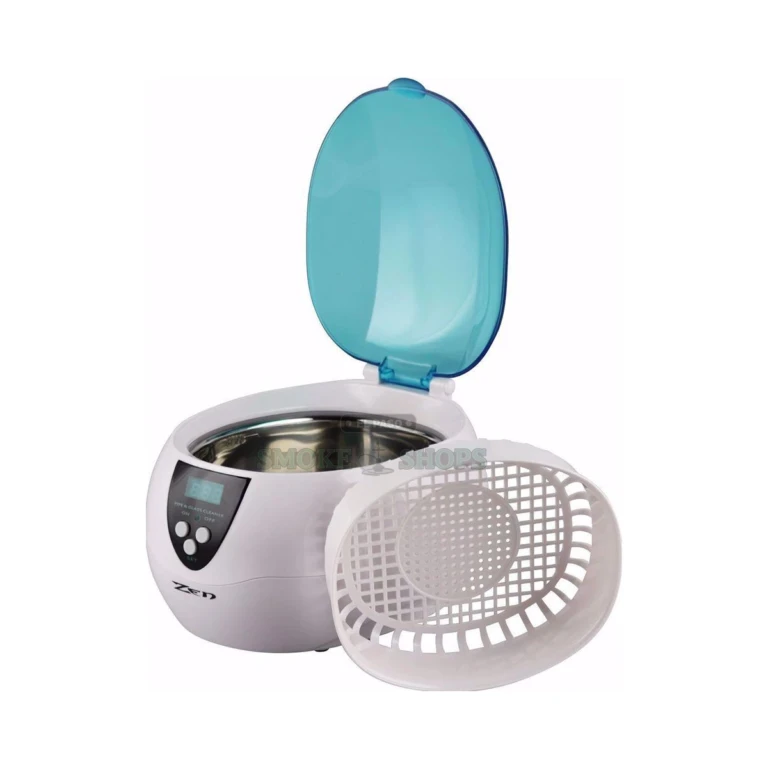 Zen Ultrasonic Glass Cleaner display and 5 digital settings in El Paso, cleans glass pipes, same-day pickup